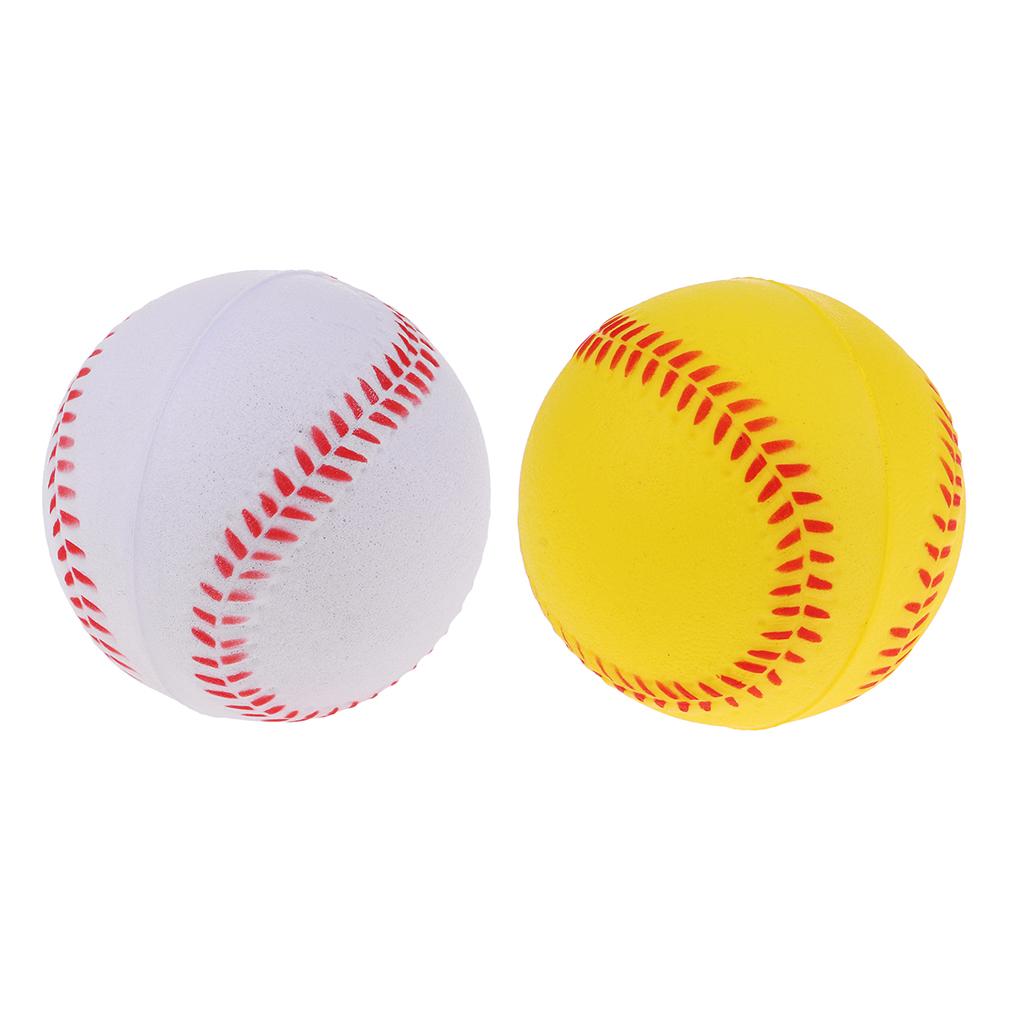 2 Pieces Safety Baseball Practice Training PU Softball Balls Sport Team Game