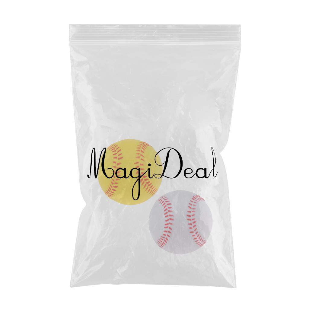 2 Pieces Safety Baseball Practice Training PU Softball Balls Sport Team Game