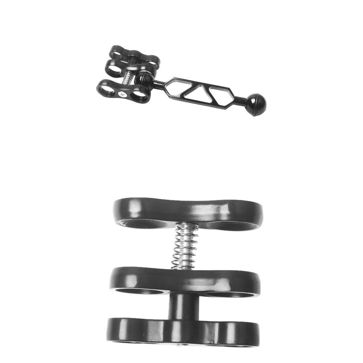 3 Pieces Diving Light Dual Ball Joint Arm Clamp Mount for Underwater Camera