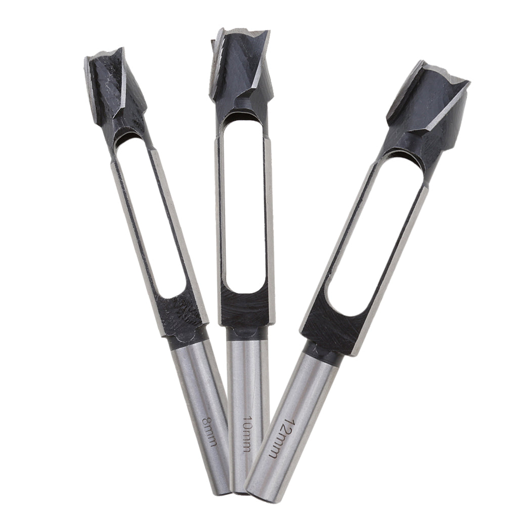 3 Pieces Snug Plug Cutters 13MM 1/2 Inch Shank 8mm+10mm+12mm