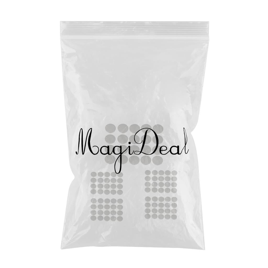 100x Round Stainless Steel Tag Findings Pet Identification label Blank 12mm