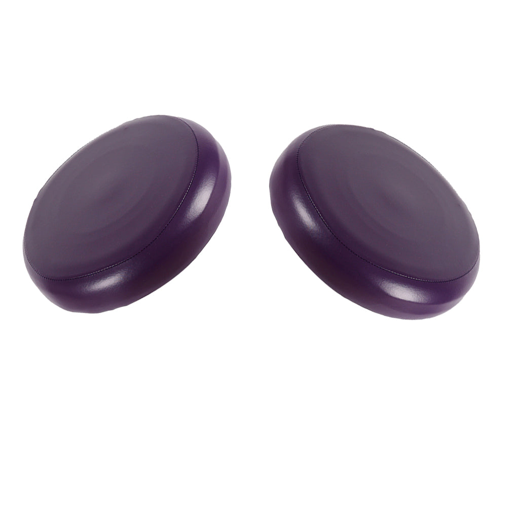 2x Home Bar Stool Covers PU Leather Round Seat Cushion Sleeve Purple