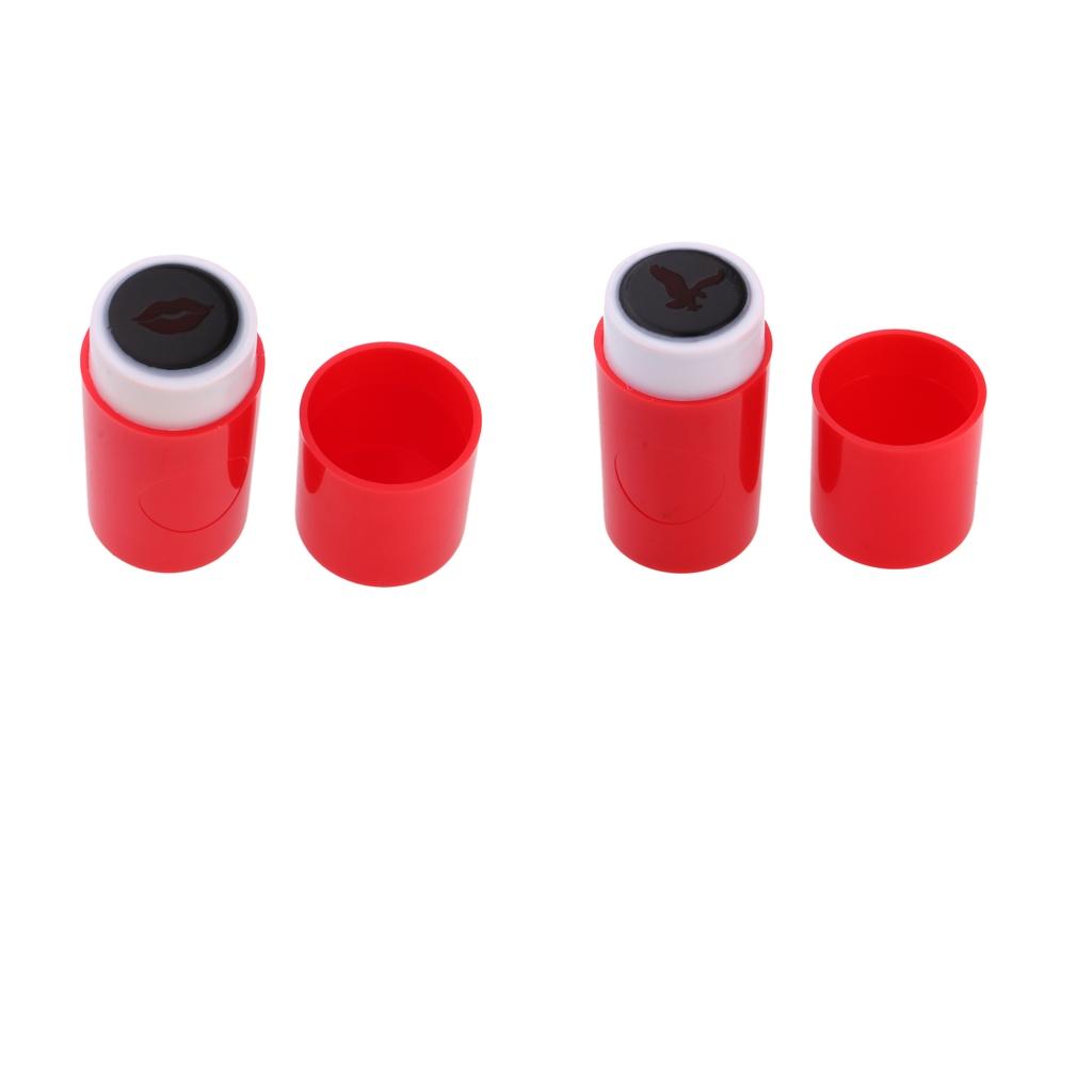 2pcs Quick-dry Golf Ball Stamp Stamper Marker Impression Seal Eagle+Lips