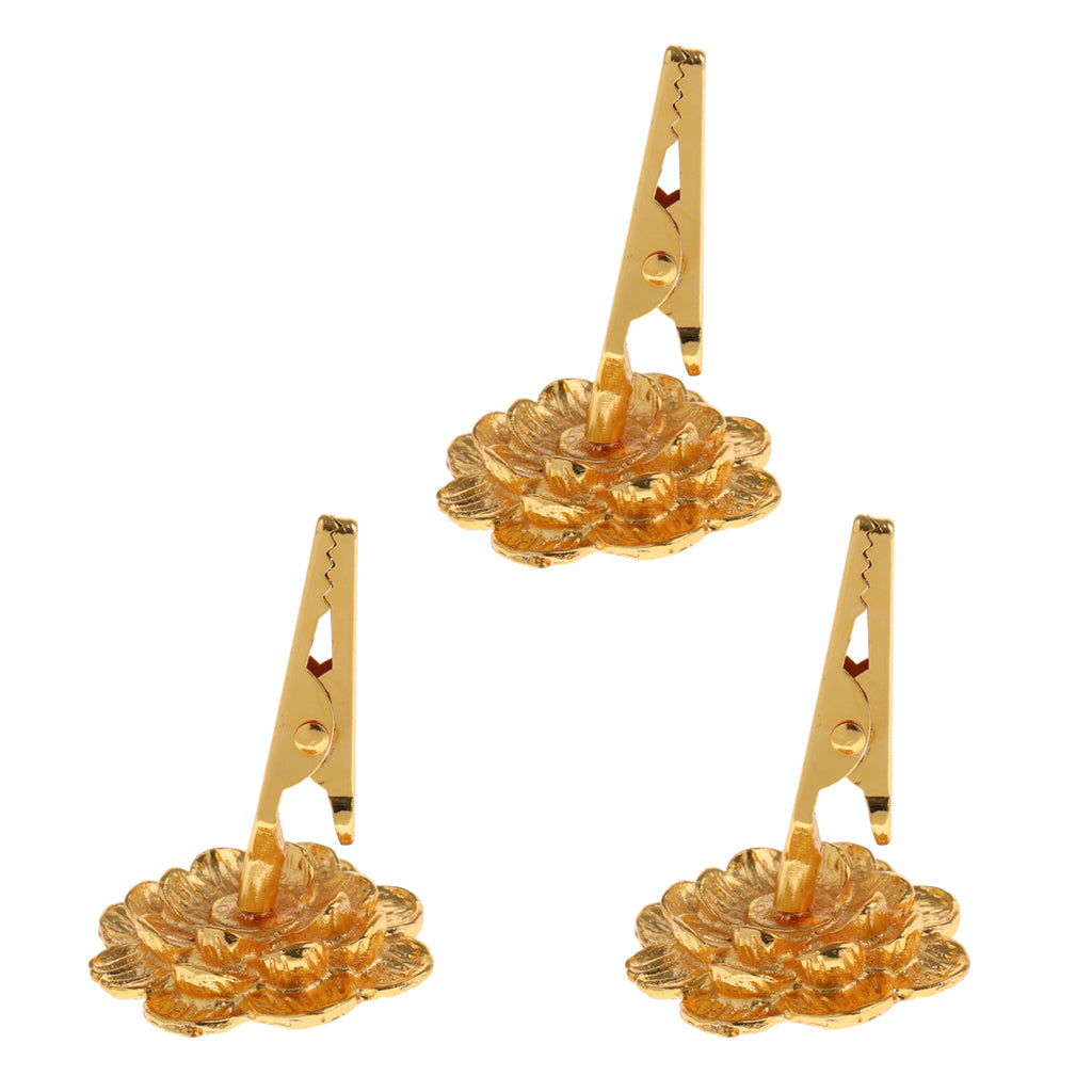 3 Buddha Incense Coils Clip Holder Flower Frame Religious Incense Coil Decor