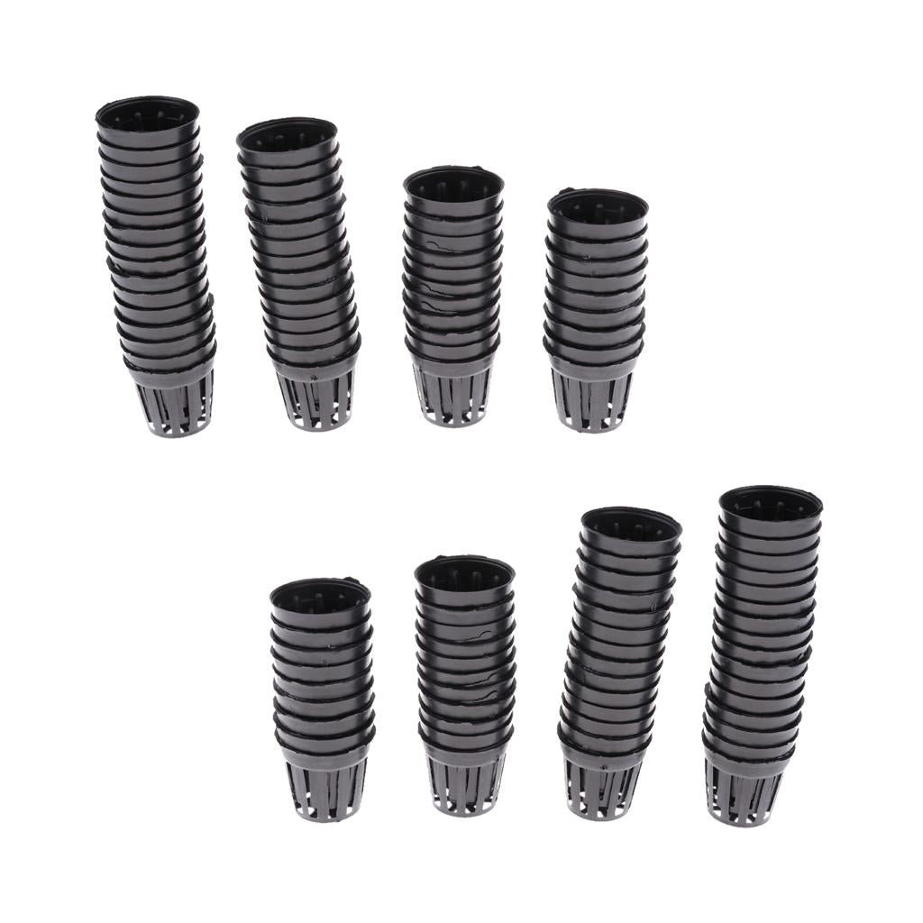 100Pcs Plastic Pot Baskets Aquarium Aquatic Water Plant Grass Cultivate S