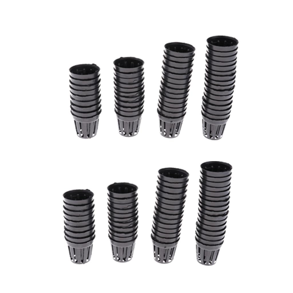 100Pcs Plastic Pot Baskets Aquarium Aquatic Water Plant Grass Cultivate S