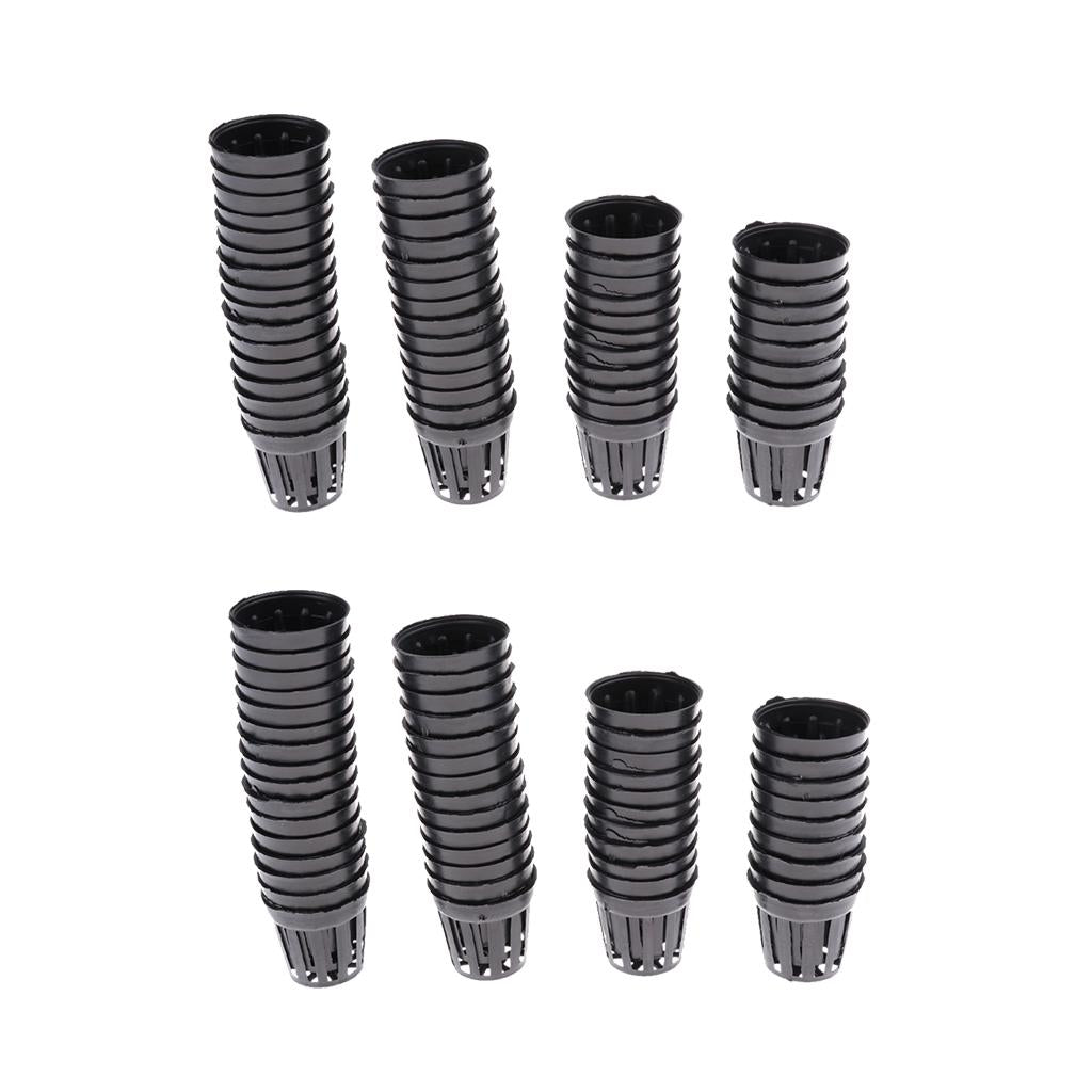 100Pcs Plastic Pot Baskets Aquarium Aquatic Water Plant Grass Cultivate S