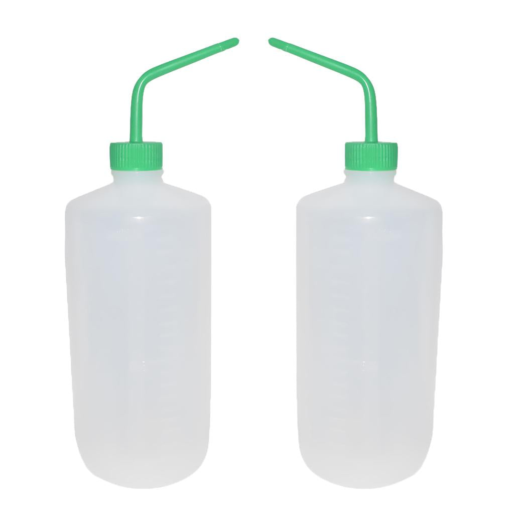 2Pc 1000ml Garden Watering Can Plastic Squeeze Water Soap Wash Bottle Curved