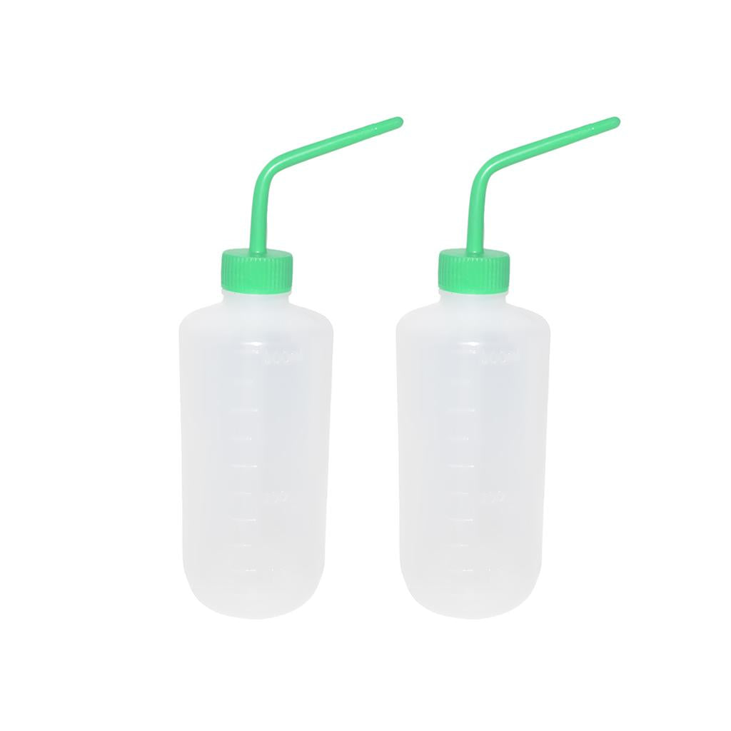2Pcs 500ml Garden Watering Can Plastic Squeeze Water Soap Wash Bottle Curve