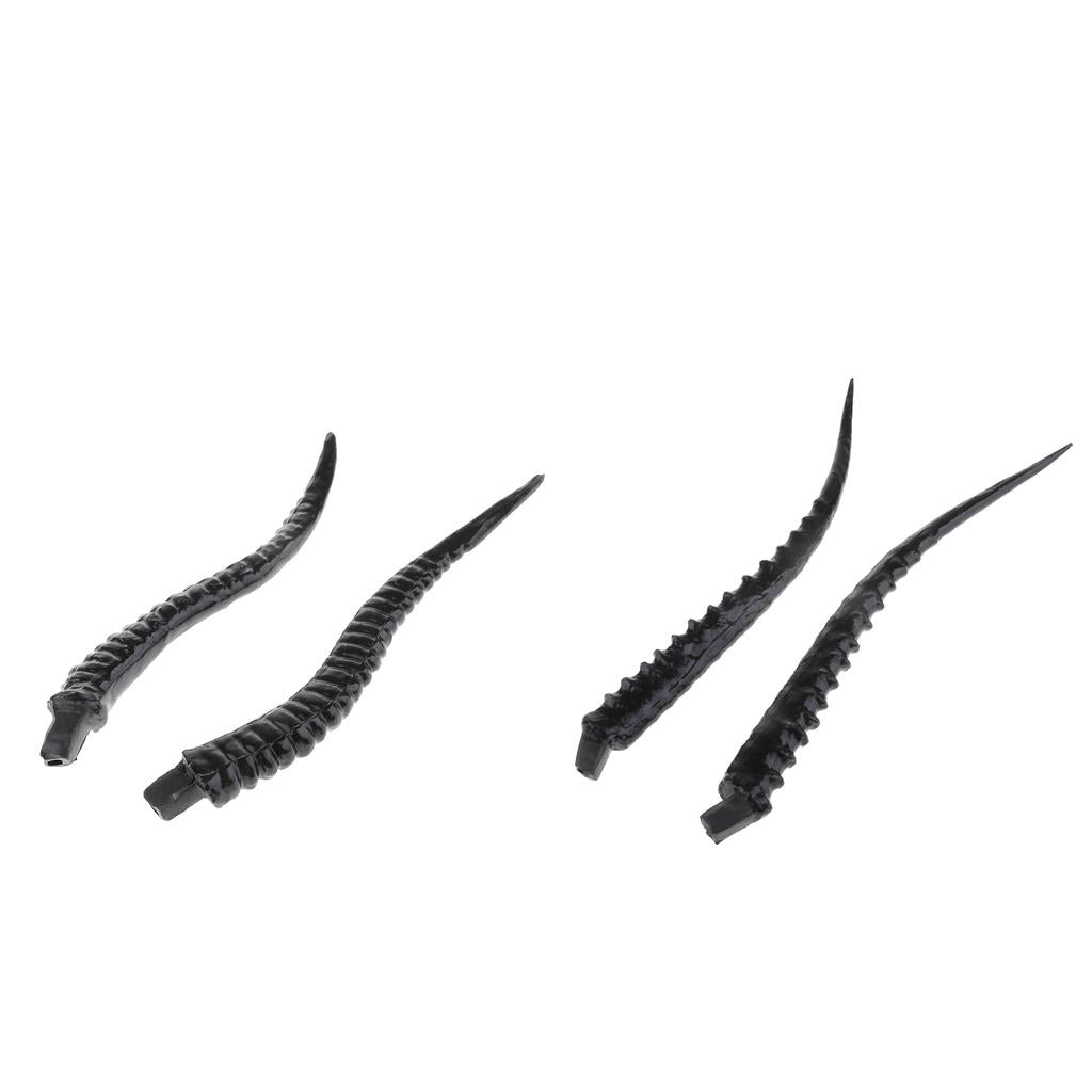 2Pair Artificial Antelope Horns Costume Accessory for DIY Headpiece Headband
