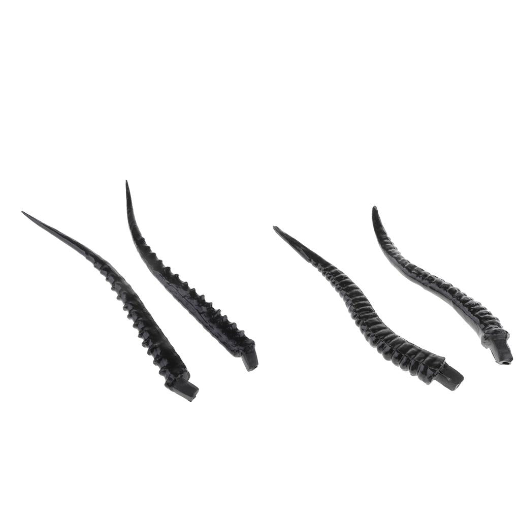 2Pair Artificial Antelope Horns Costume Accessory for DIY Headpiece Headband