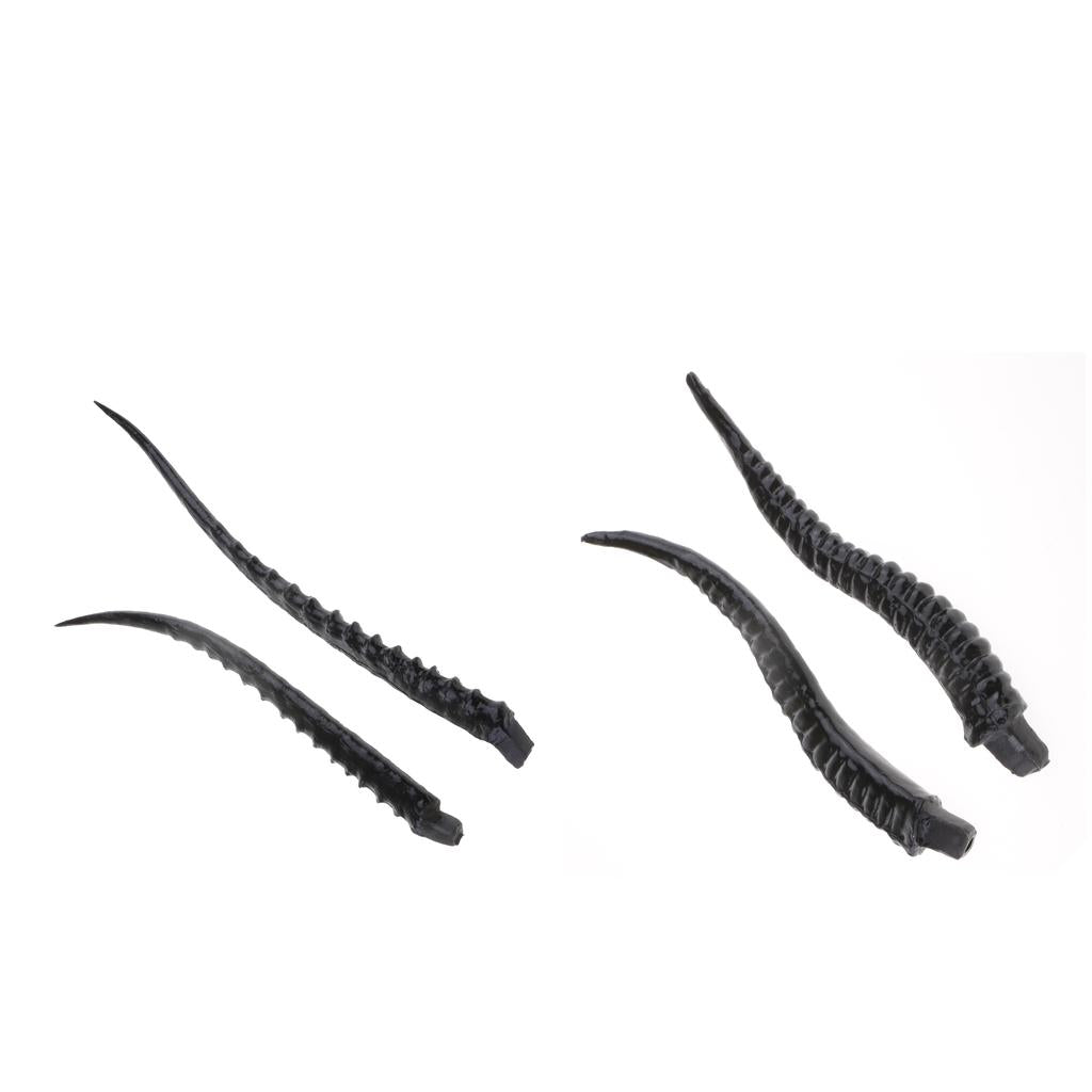 2Pair Artificial Antelope Horns Costume Accessory for DIY Headpiece Headband