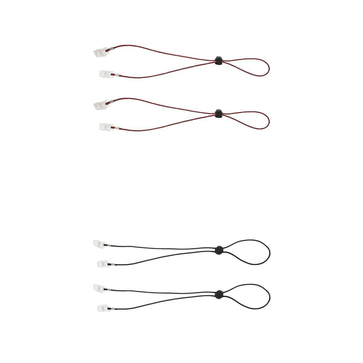 4 Pieces Flexible Bib Napkin Chains Holder Meal Paper Towel Clip Landyard