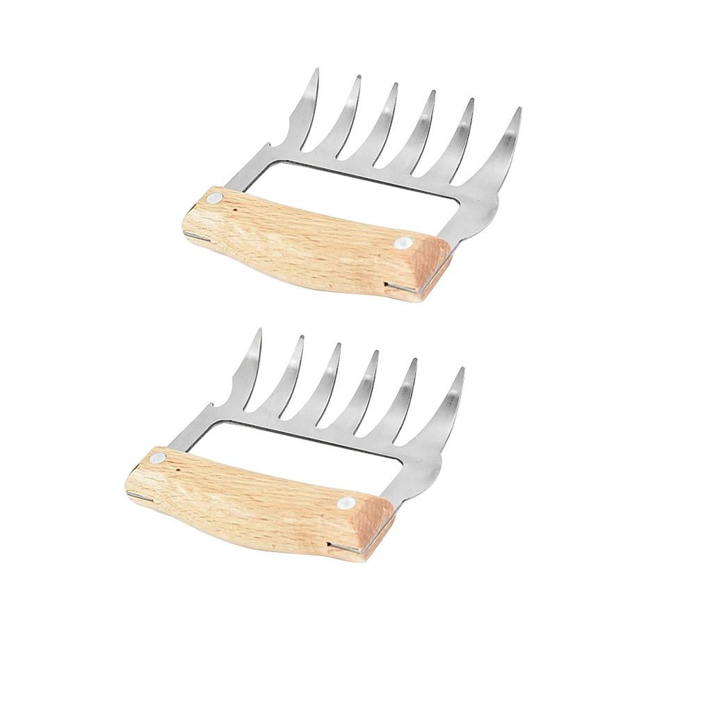 2Pcs Heat Resistance Bear Claws Clamp Meat Claw BBQ for Shredding Tearing