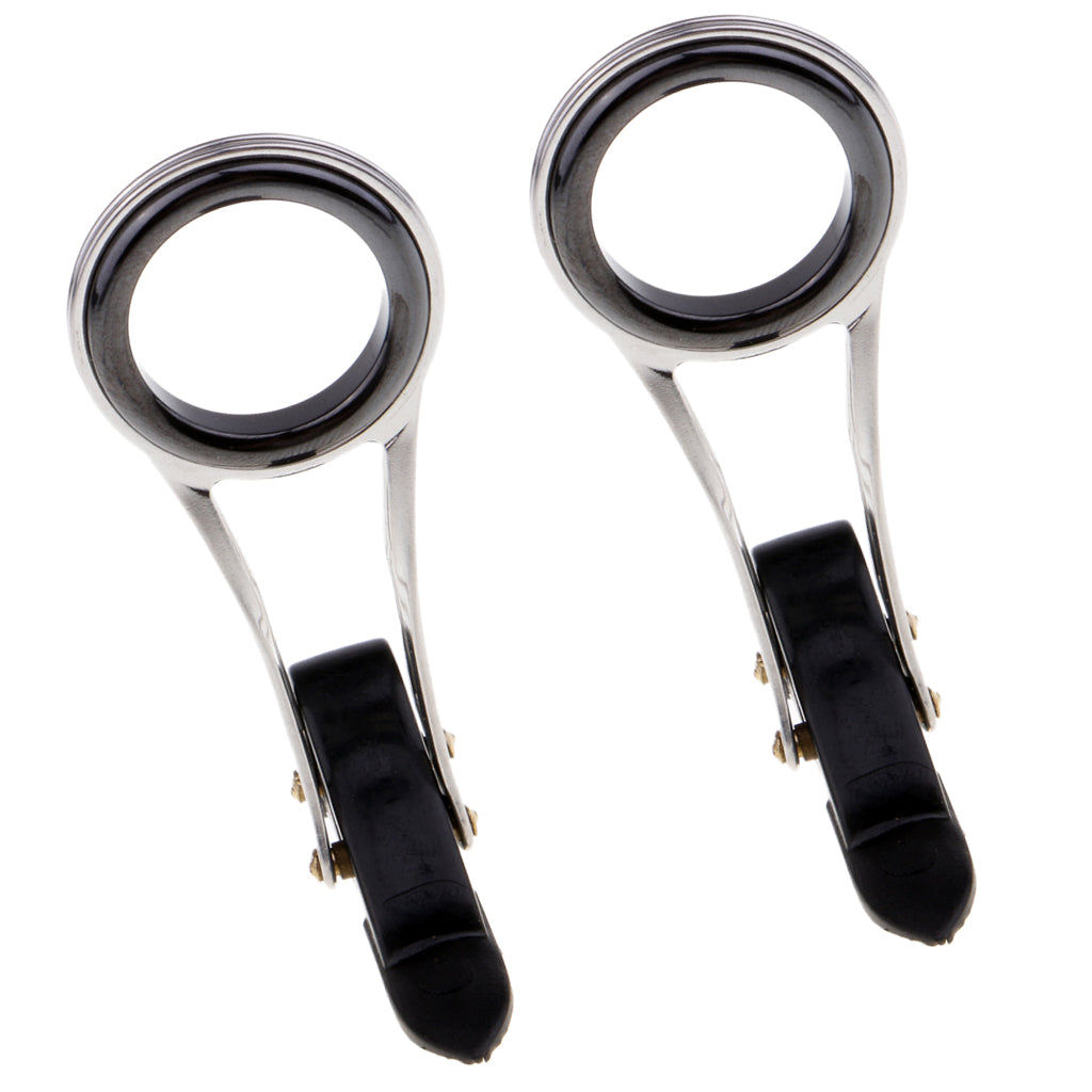 2Pcs Fishing Rod Guide Eyes Ceramic Ring Foldable DIY Tip Repair Kit Size_2