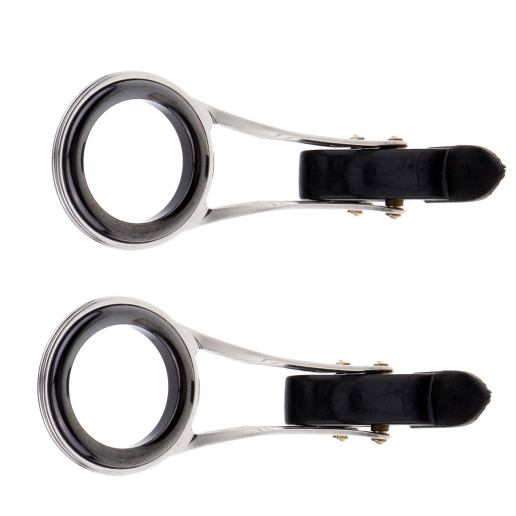 2Pcs Fishing Rod Guide Eyes Ceramic Ring Foldable DIY Tip Repair Kit Size_2