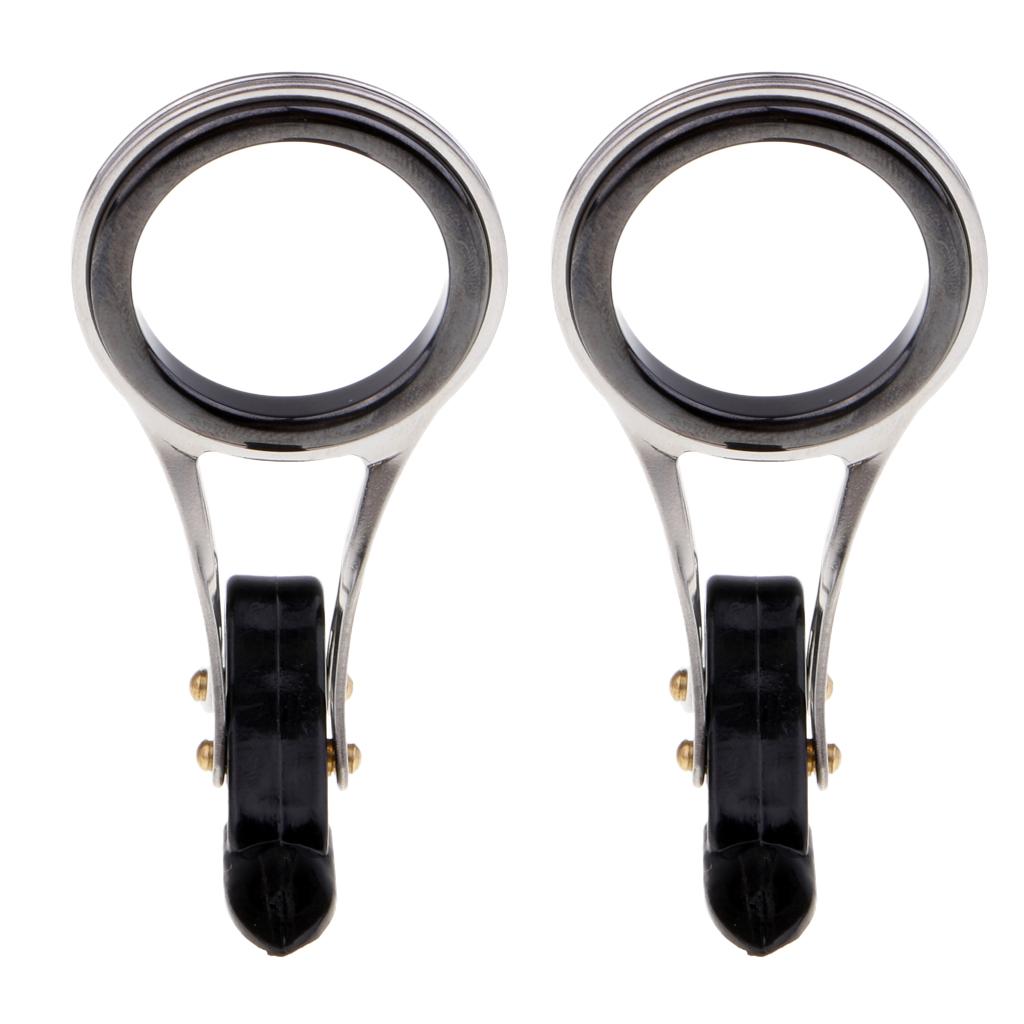 2Pcs Fishing Rod Guide Eyes Ceramic Ring Foldable DIY Tip Repair Kit Size_1