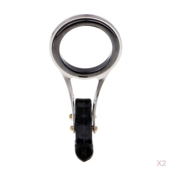 2Pcs Fishing Rod Guide Eyes Ceramic Ring Foldable DIY Tip Repair Kit Size_1