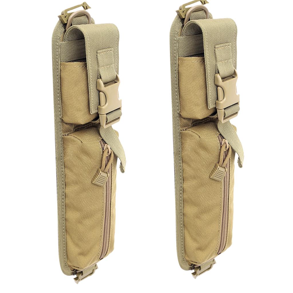 2Pcs Molle Accessory Pouch Belt Backpack Shoulder Strap Bag Hunting Tool Bag