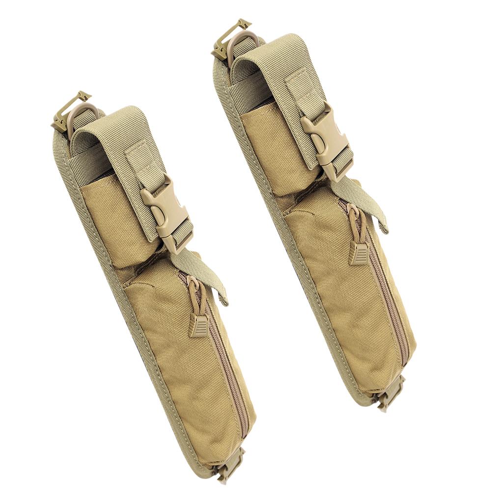 2Pcs Molle Accessory Pouch Belt Backpack Shoulder Strap Bag Hunting Tool Bag