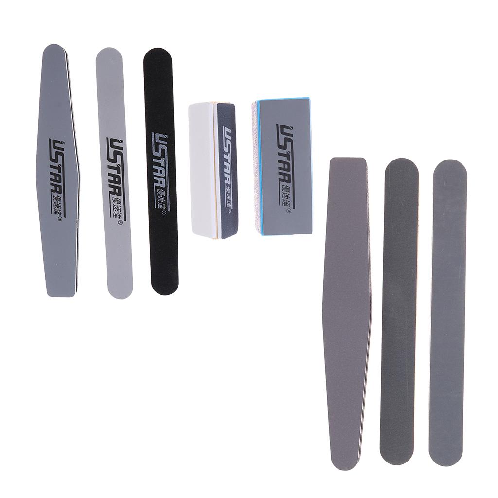 8 Pieces Long File Grinding Sand Bar Burnishing Stick Model Polishing Tools