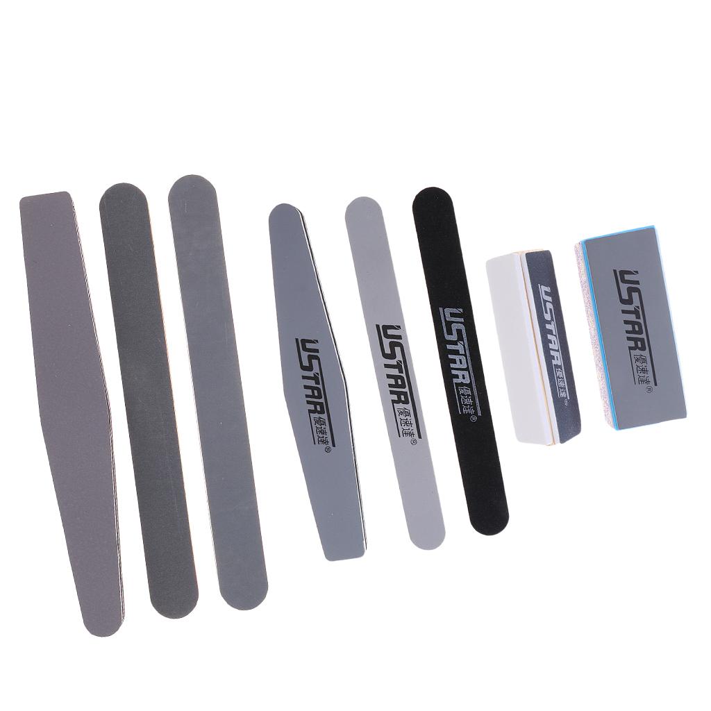 8 Pieces Long File Grinding Sand Bar Burnishing Stick Model Polishing Tools