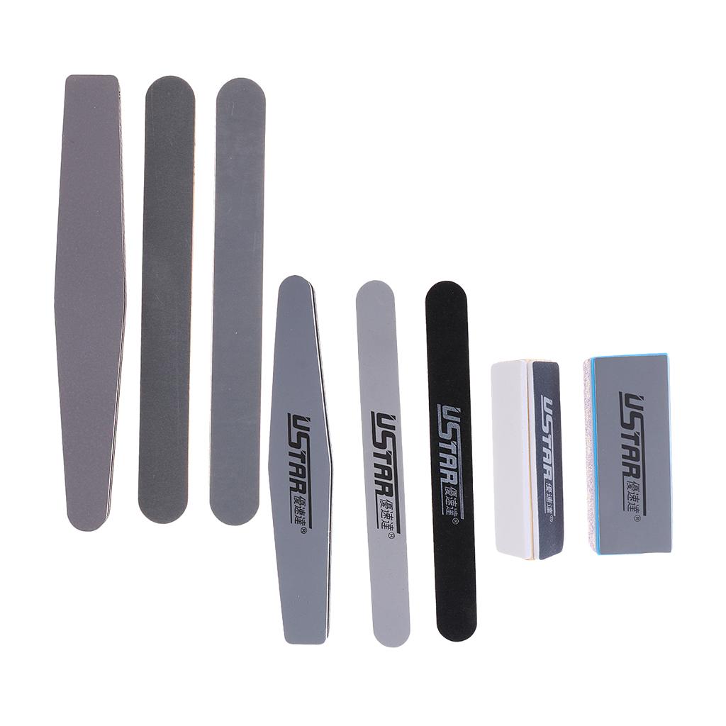 8 Pieces Long File Grinding Sand Bar Burnishing Stick Model Polishing Tools
