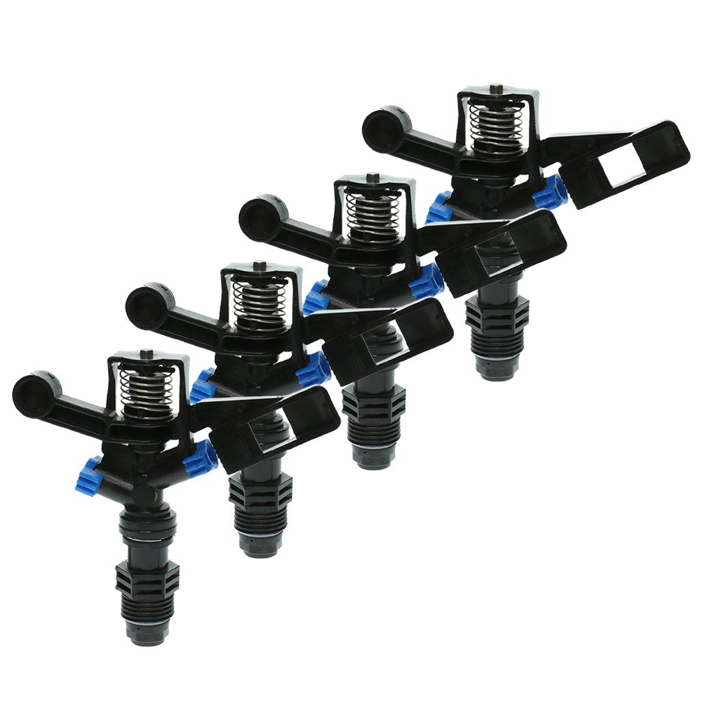 4 Piece 360 Degree Rotary Spray Sprinkler Garden Irrigation Watering System