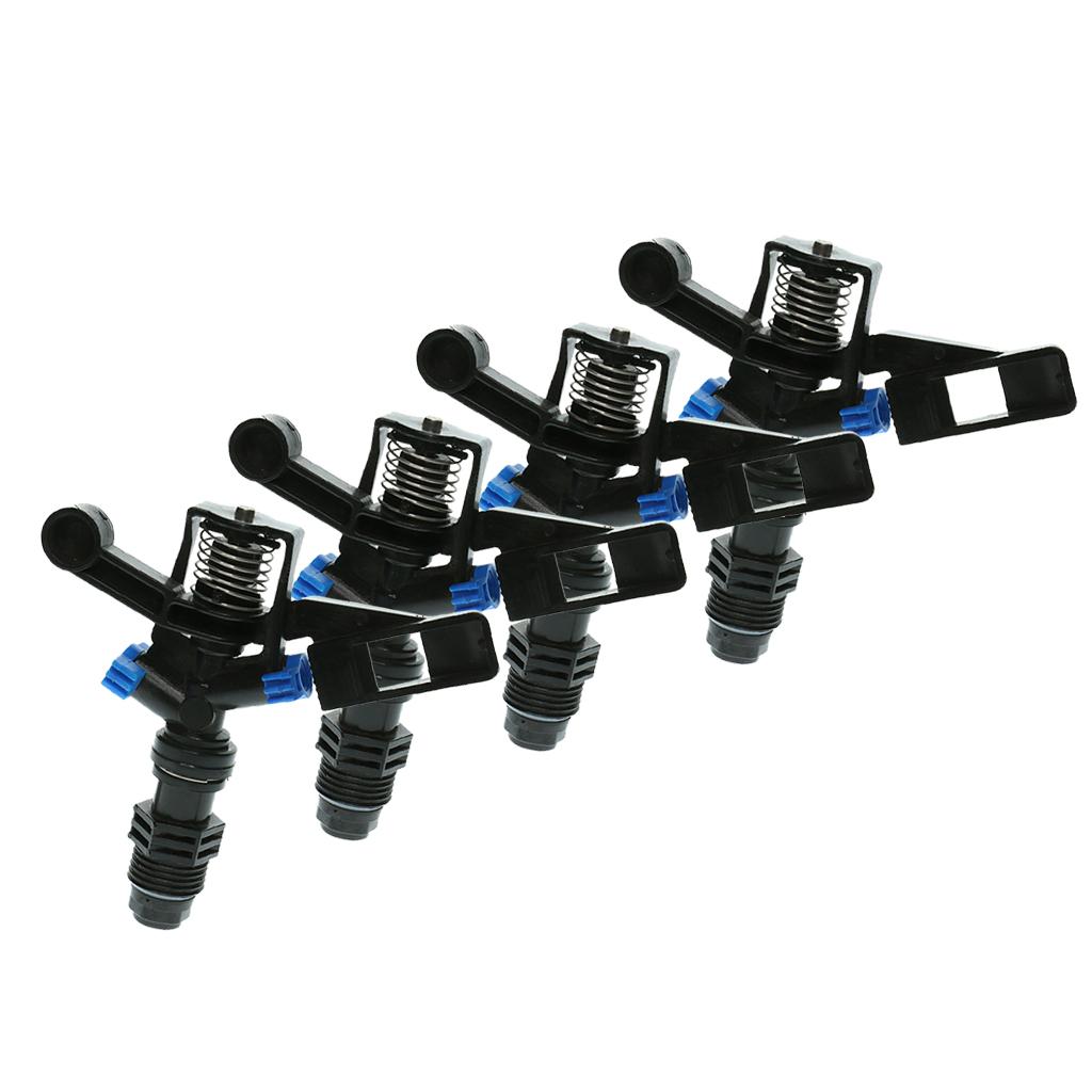 4 Piece 360 Degree Rotary Spray Sprinkler Garden Irrigation Watering System
