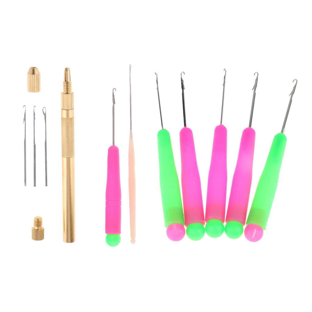 10Pcs Latch Hook Crochet Needles for Hair/Micro Braid DreadLocks Maintaining