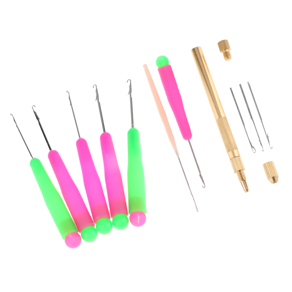 10Pcs Latch Hook Crochet Needles for Hair/Micro Braid DreadLocks Maintaining