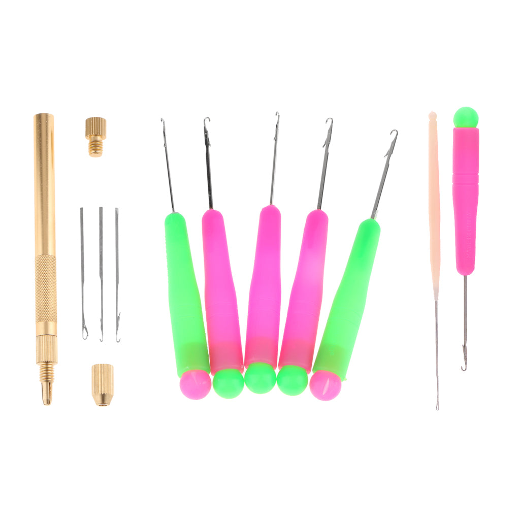 10Pcs Latch Hook Crochet Needles for Hair/Micro Braid DreadLocks Maintaining