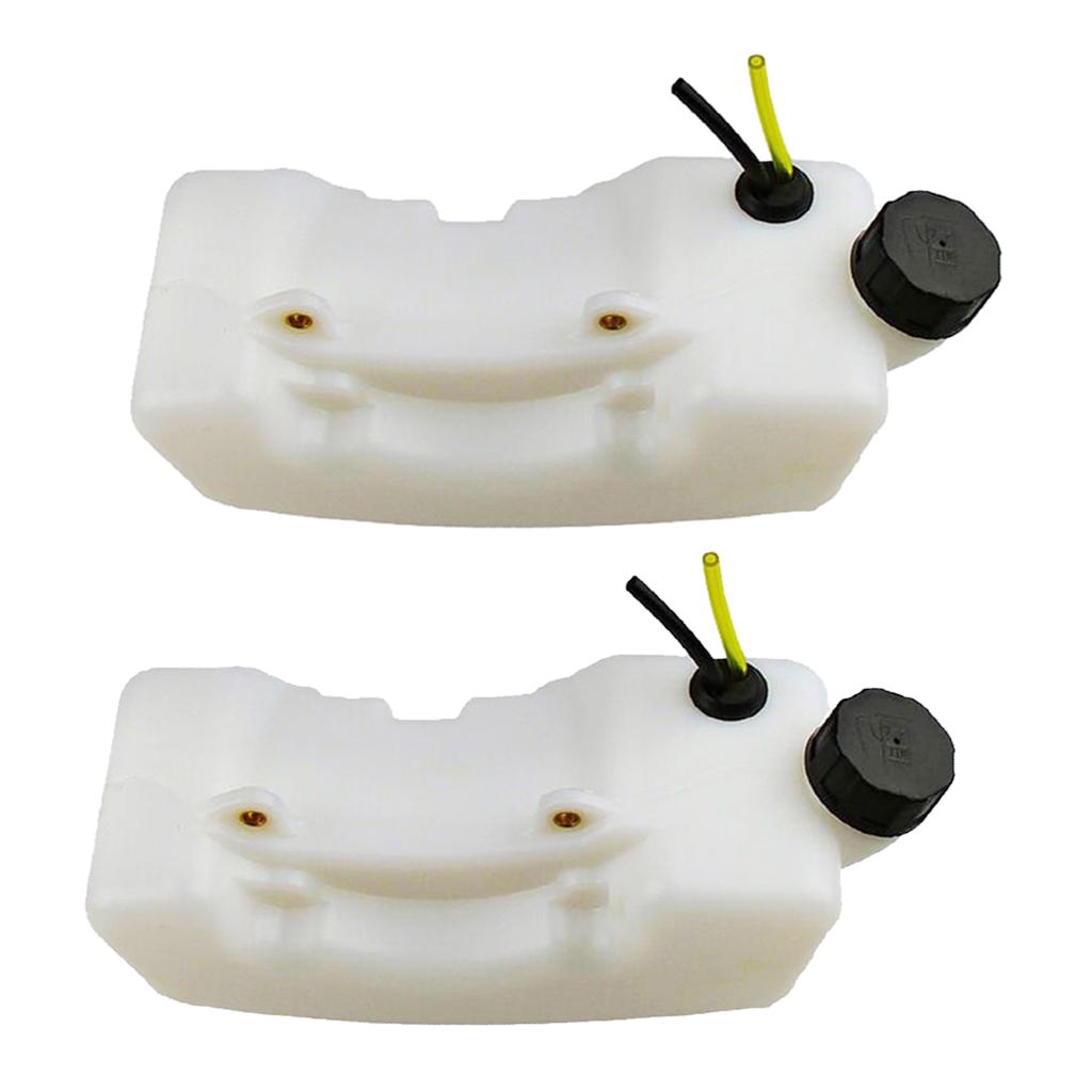 2 Piece Lawn Mower Fuel Tank Assembly Gas Tank Replacement Brushcutter Parts