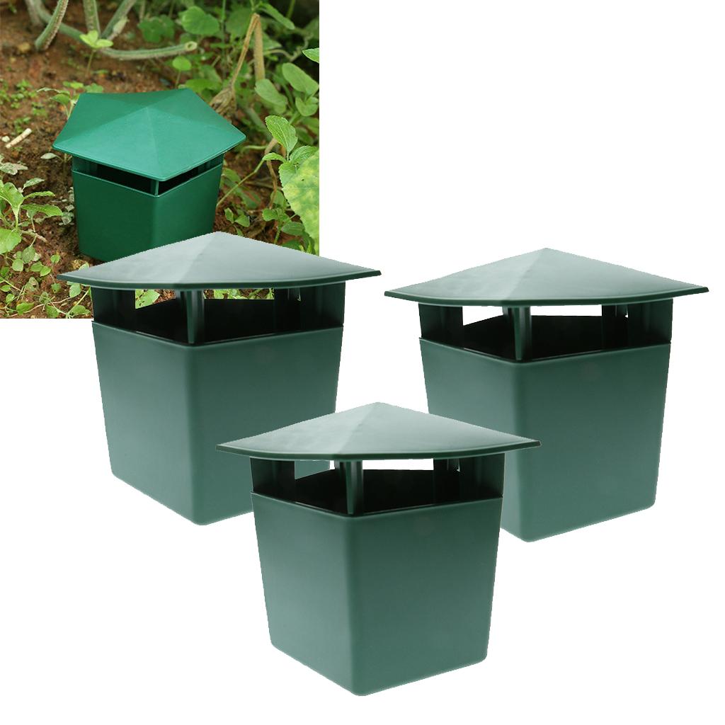 3 Piece Eco-friendly Snail Cage House Catcher Trap Gintrap Pest Control