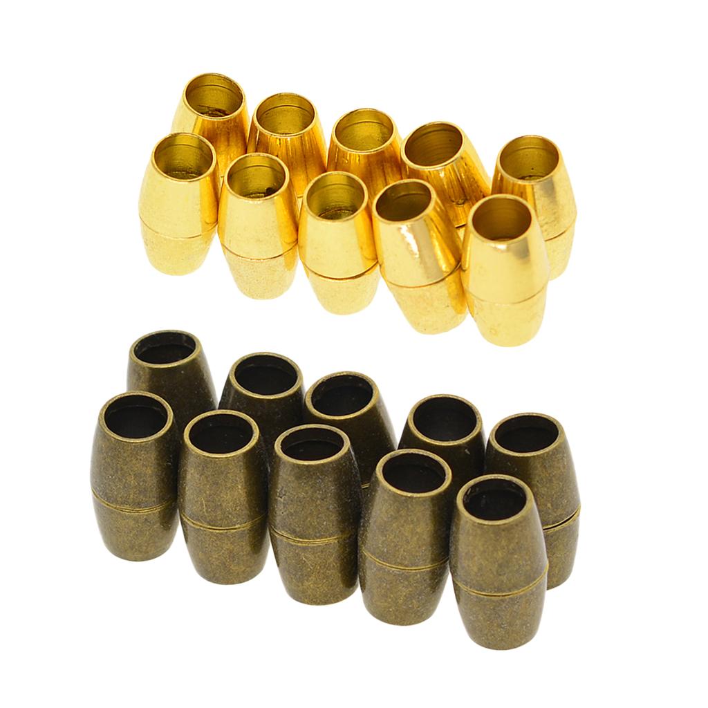 20 Pieces Bracelet Necklace Magnetic Clasps Jewelry Making 5mm Gold Bronze
