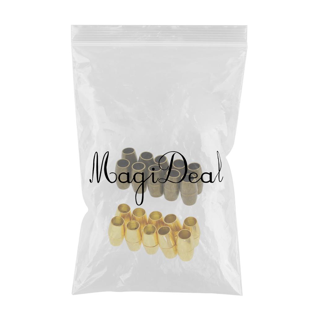 20 Pieces Bracelet Necklace Magnetic Clasps Jewelry Making 5mm Gold Bronze