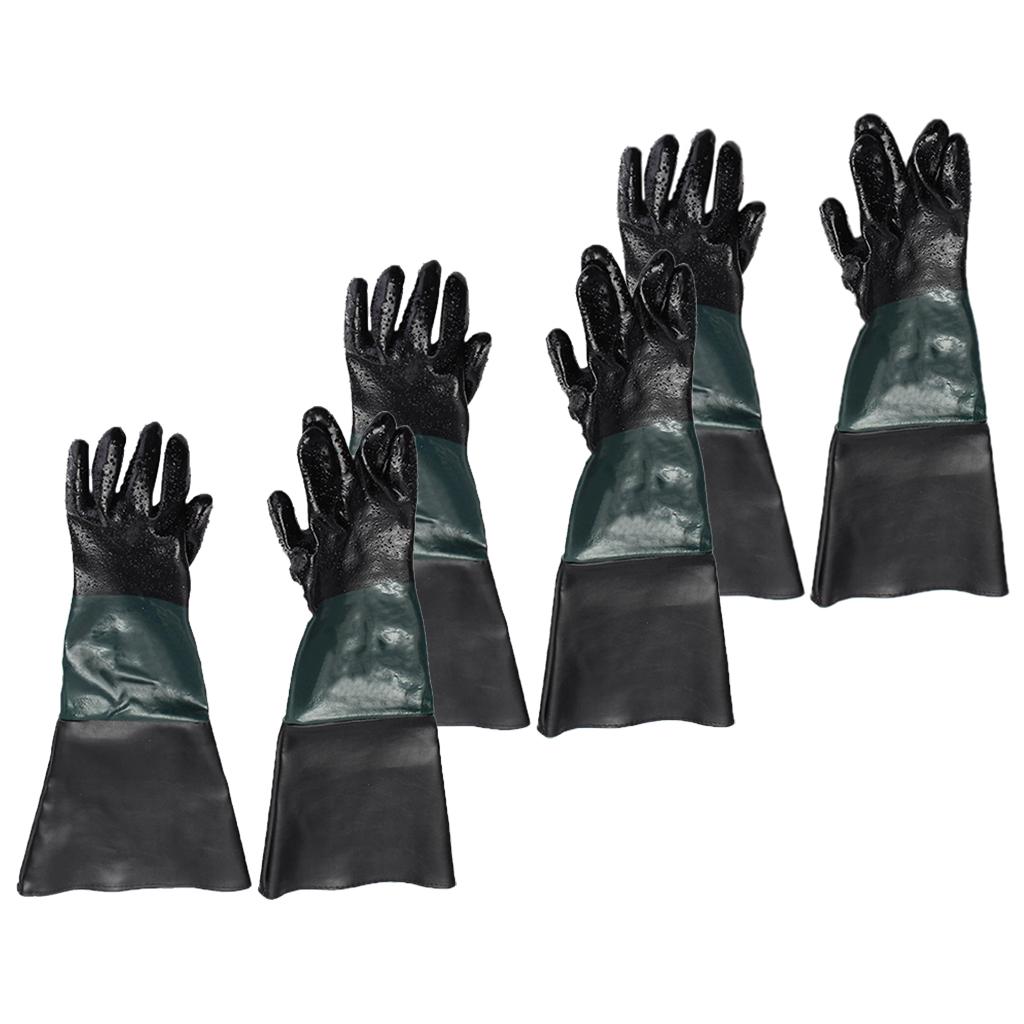 3 Pair Replacement Labour Protection Gloves For Sand Blasting 60cm