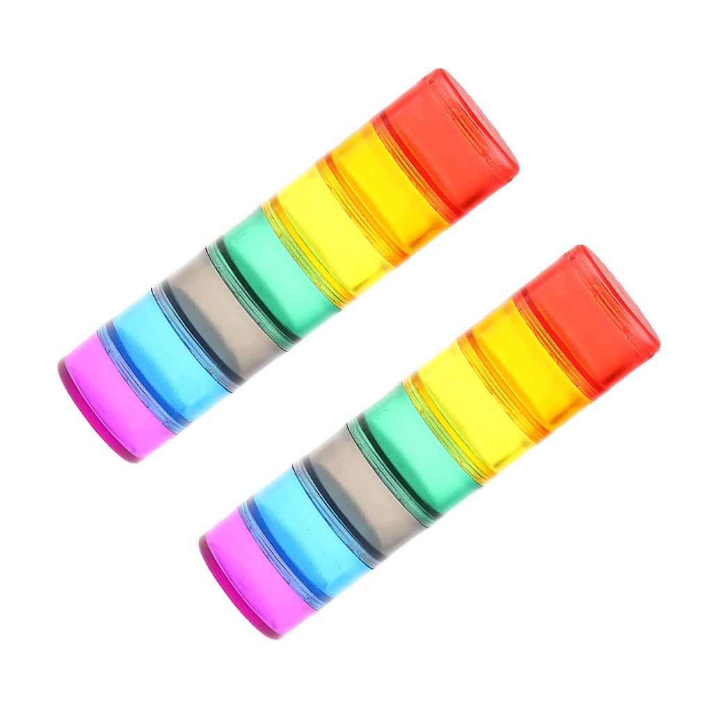2 Pcs 7 Day Weekly Medicine Tablet Pill Box Organizer Stackable Container