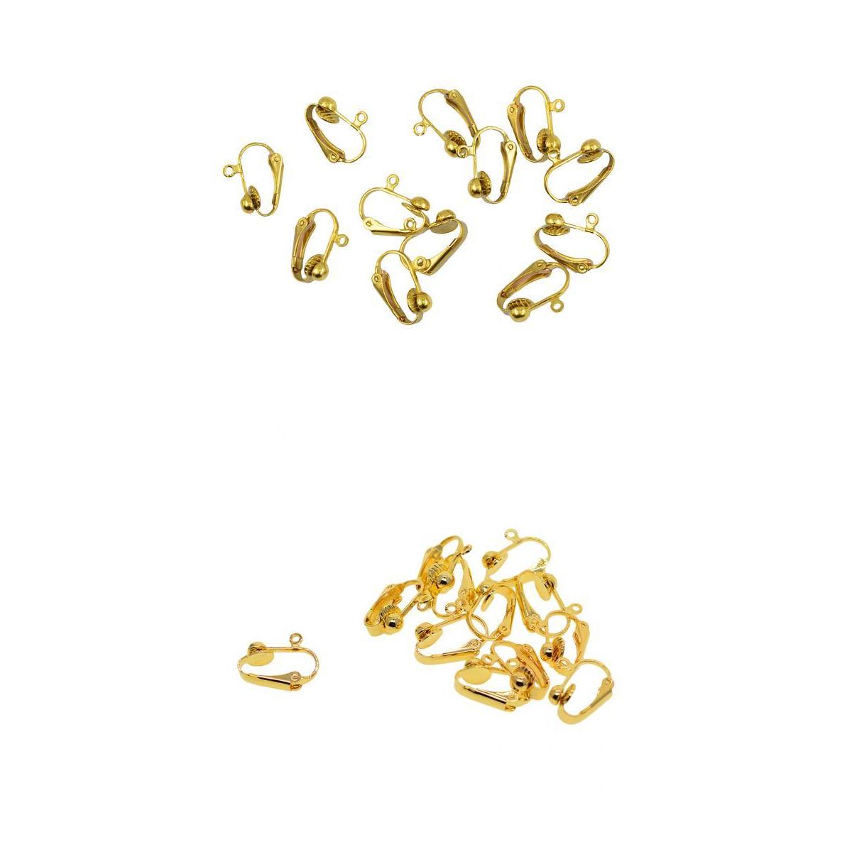 12 Pairs Clip-on Earring Converter with Easy Open Loop DIY Earring Finding