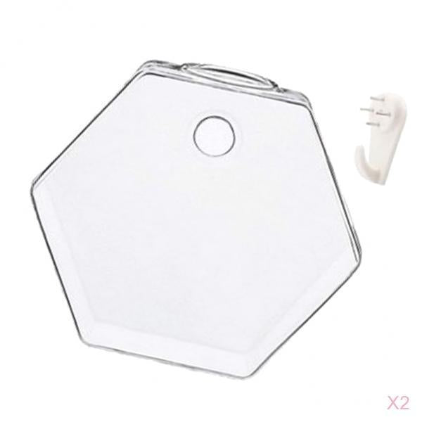 2x Wall Hanging Planter Glass Hydroponic Vase Plant Pot Terrarium Hexagon