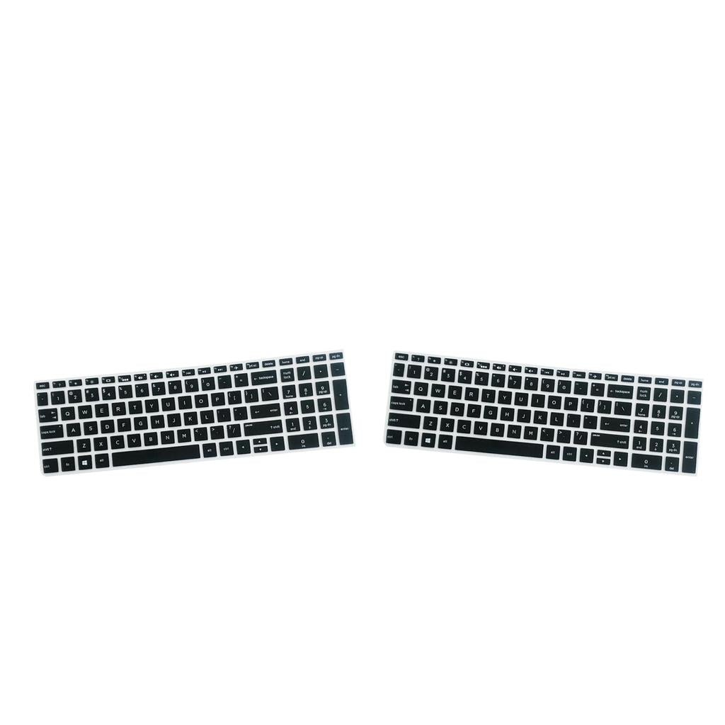 2x Silicone Notebook Keyboard Skin Cover for HP 15.6''BF Laptops Black