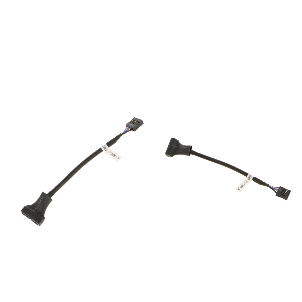 2Pieces USB 3.0 20-pin Header Male to USB 2.0 9pin Female Converter Cable