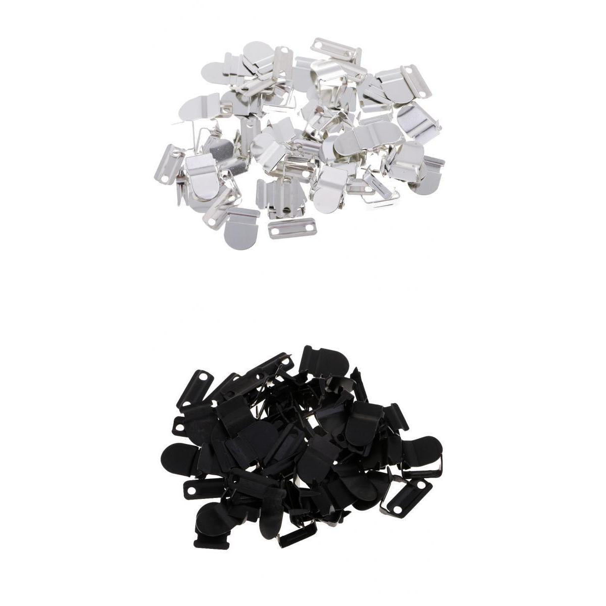 40 Sets No-Sew Hook & Eye Closure Fastener for Trousers Skirt Suits Decor