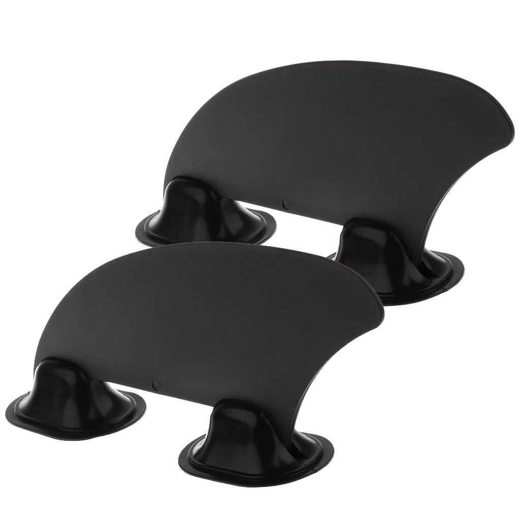 2Pcs Black Kayak Skeg Tracking Fin Mounting Points for Inflatable Kayak Boat