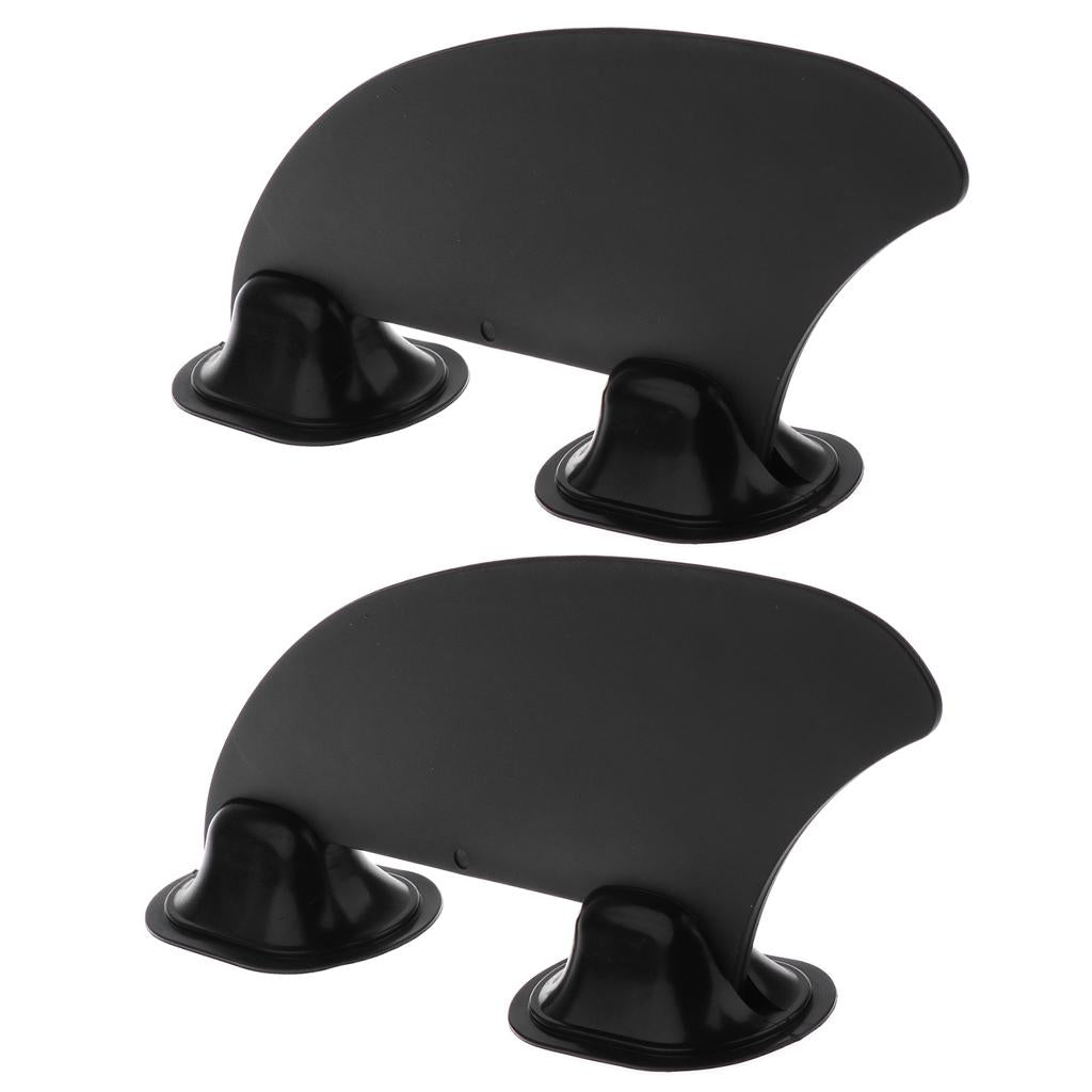 2Pcs Black Kayak Skeg Tracking Fin Mounting Points for Inflatable Kayak Boat