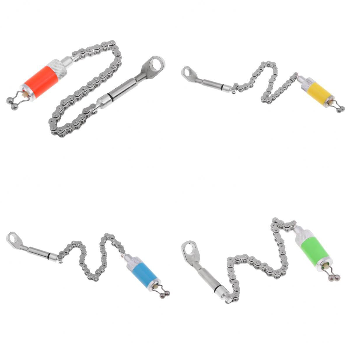 4 Pieces Carp Fishing Bite Alarm Hanger Tackle Chain Indicator Strike Alert