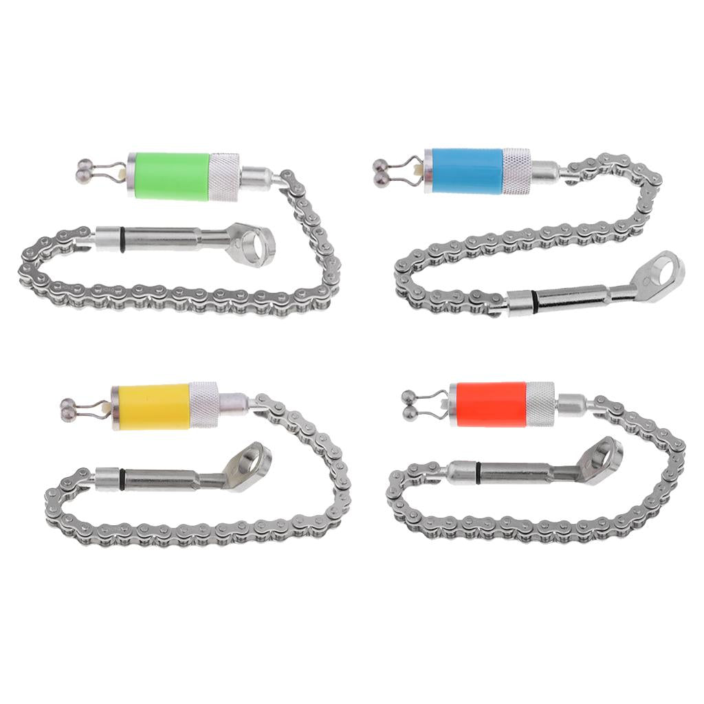 4 Pieces Carp Fishing Bite Alarm Hanger Tackle Chain Indicator Strike Alert
