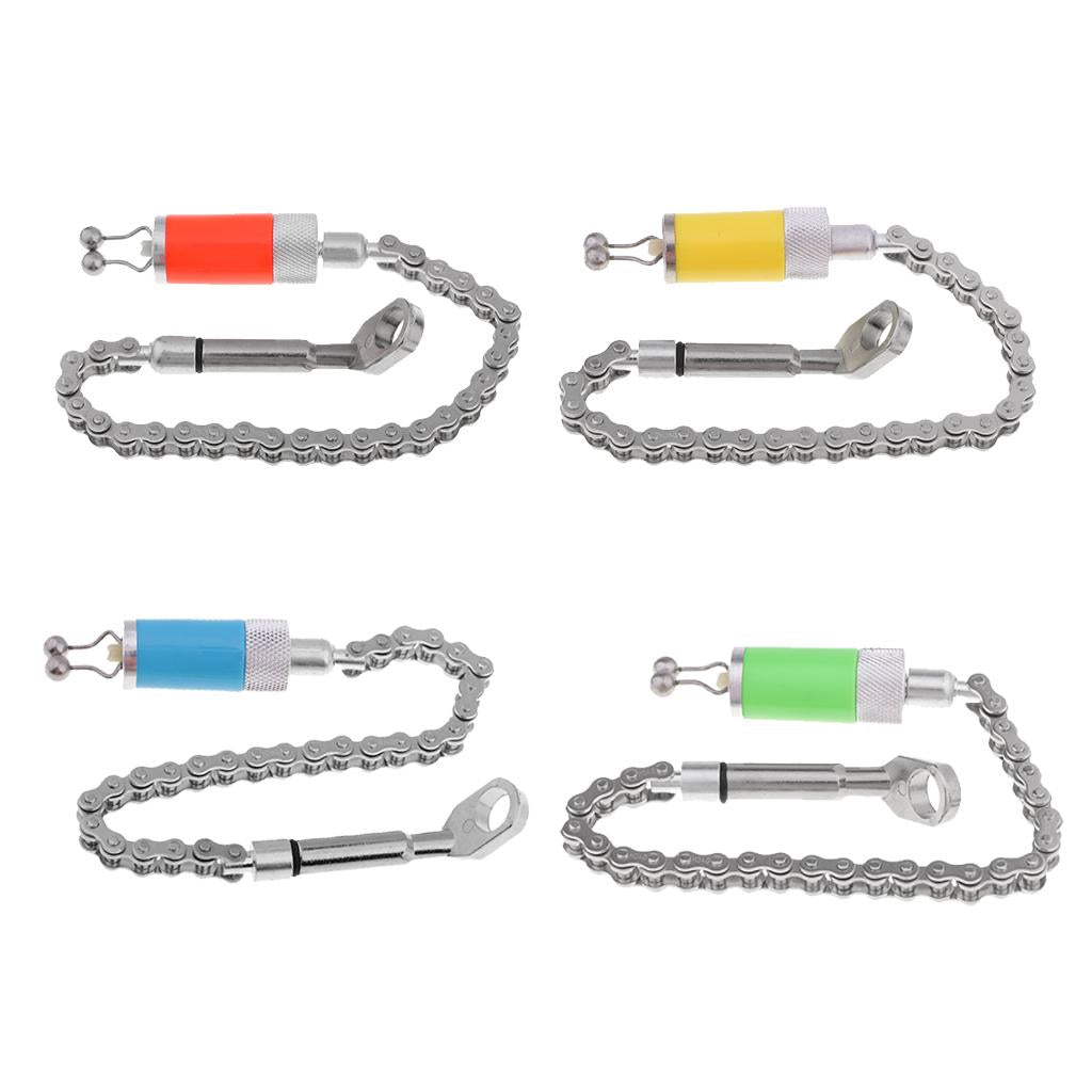 4 Pieces Carp Fishing Bite Alarm Hanger Tackle Chain Indicator Strike Alert