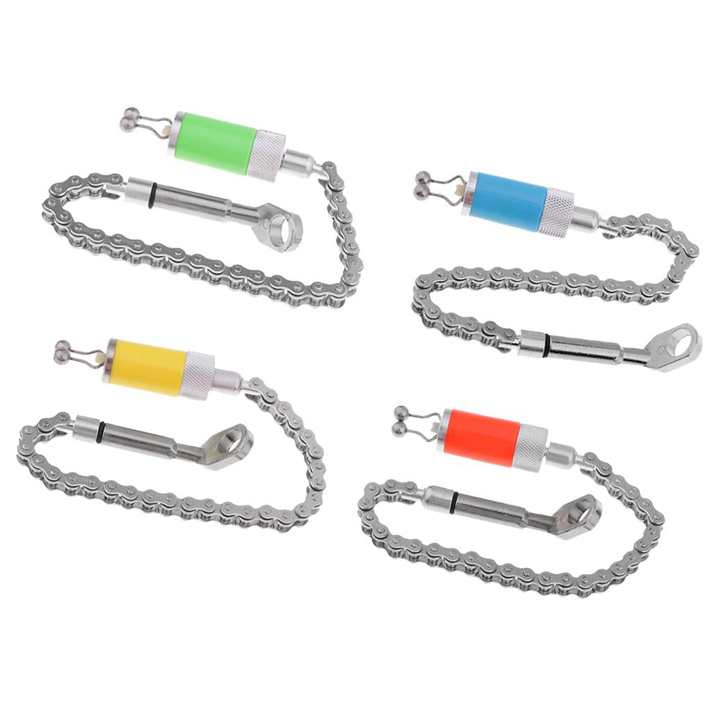 4 Pieces Carp Fishing Bite Alarm Hanger Tackle Chain Indicator Strike Alert