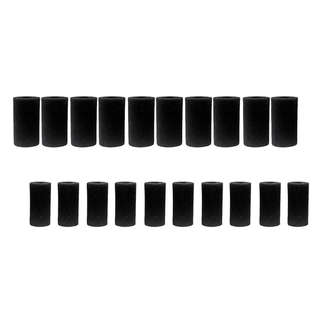 20x Useful Aquarium Fish Tank Filter Sponge Pad- Black 4x8cm hole 1.5/2.0cm